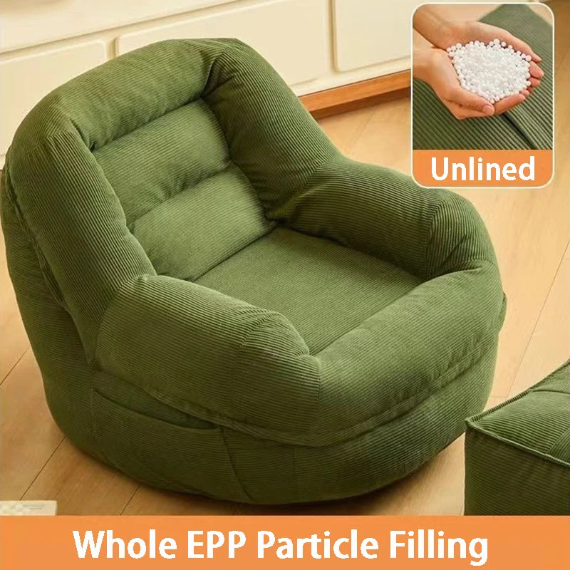 Portable Lazy Sofa Living Room Cheap Single Sofas Adult Tatami Chaise Lounge Relaxing 1-person Sofa Modern Tiny Home Furniture