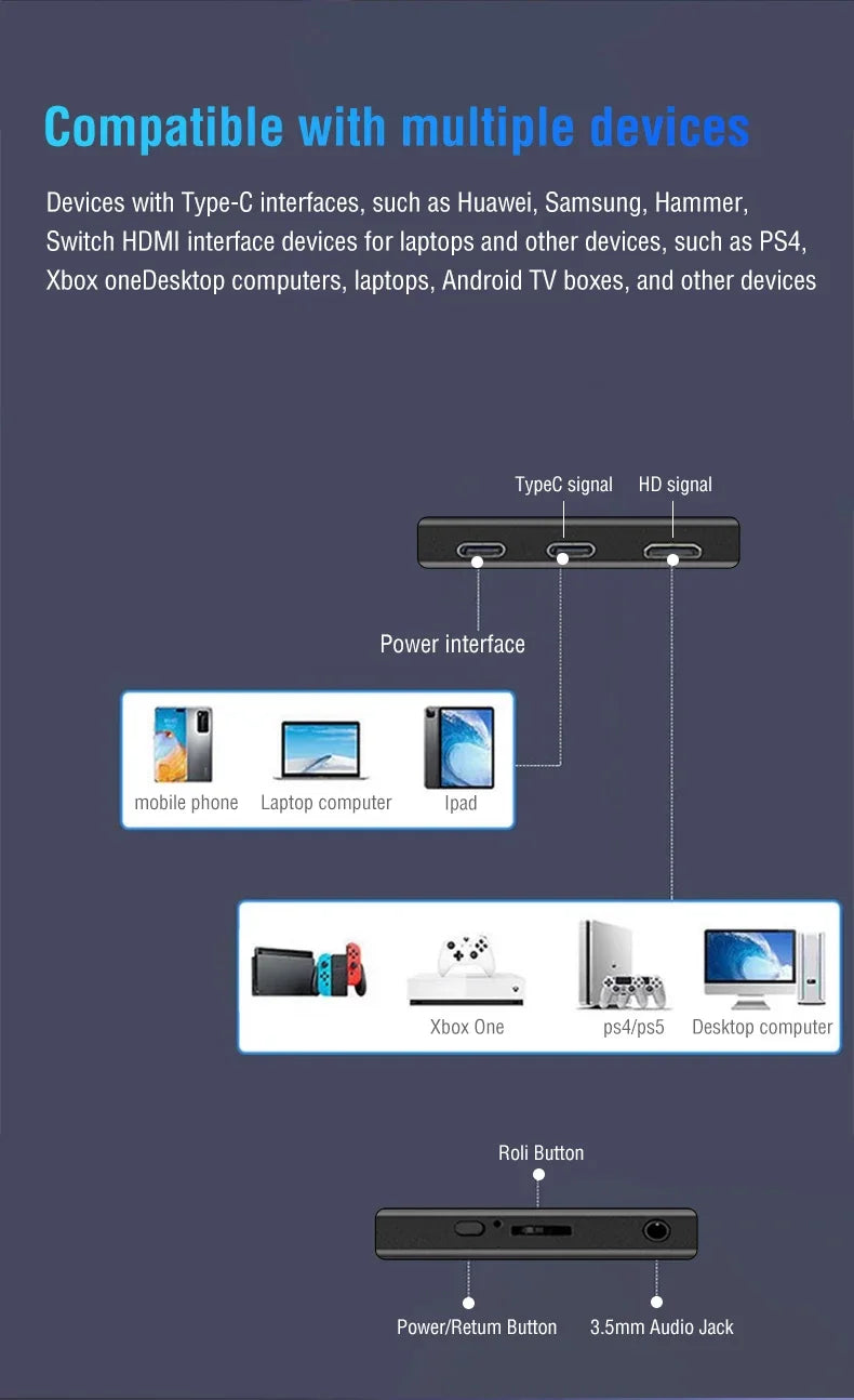 Anmite 10.5-Inch Portable Monitor 1280P HDR | 16:10 IPS Display