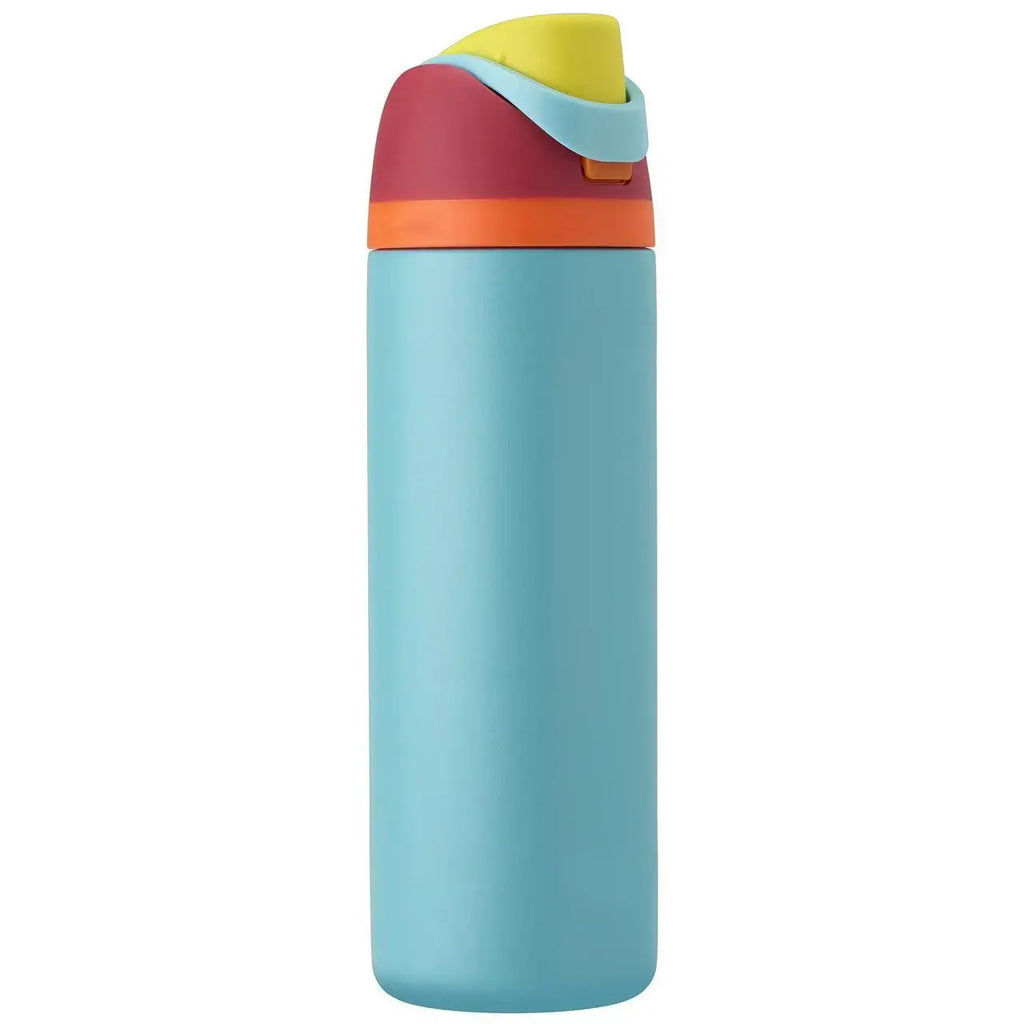 Stainless steel insulated water bottle with straw for sports, travel and school Suitable for all kinds of adventures