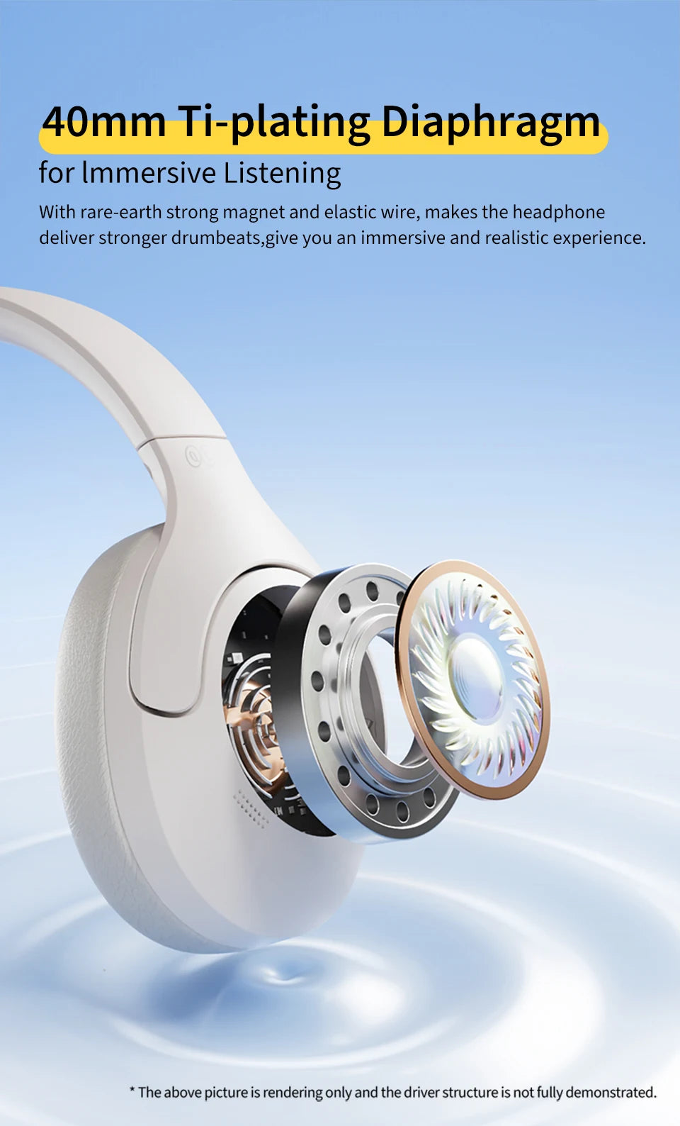 QCY H3 Lite ANC Wireless/Wired Headphones (BT 5.3, 60H)