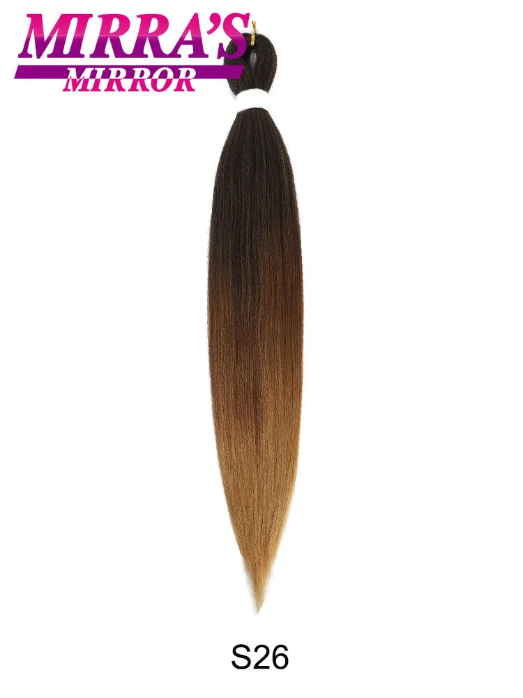 Synthetic Pre Stretched Braiding Hair Easy To Make Senegalese Box Braid Natural Soft Hair Bundles Blue Red Yellow Pink Braids