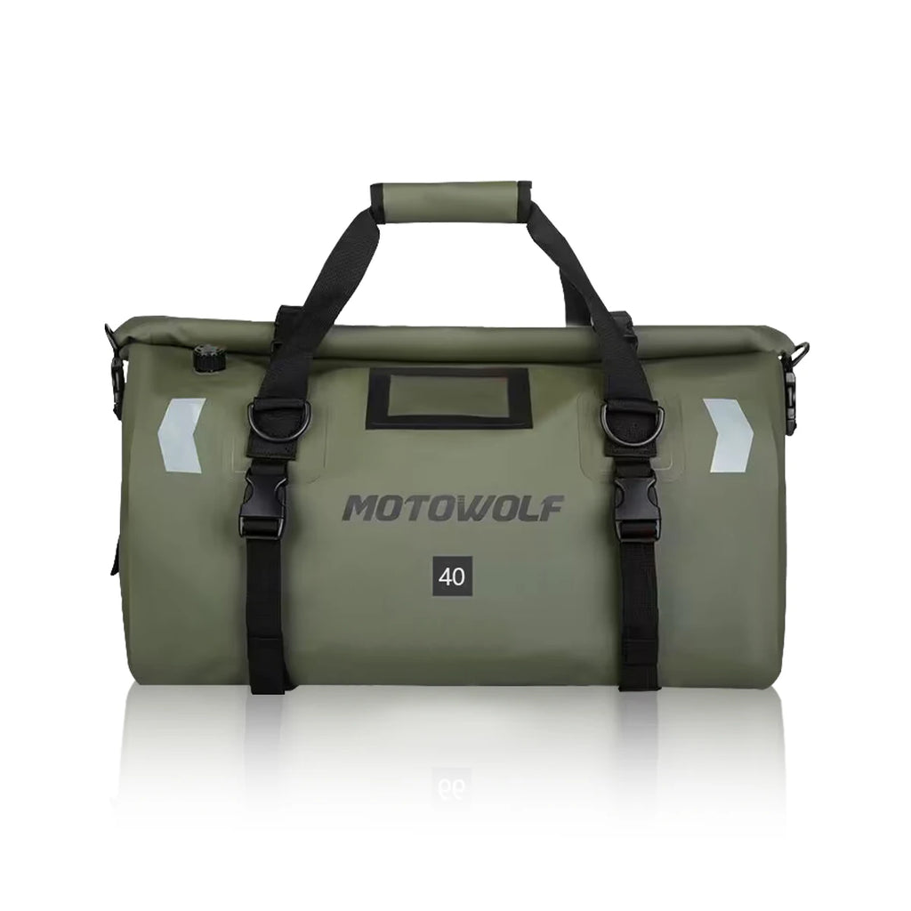 Motorcycle Waterproof Tail Bag Travel Outdoor Dry Luggage Roll Pack Bag 20 /40/66 Motorbike Luggage Backpack Motorcycle Seat Bag