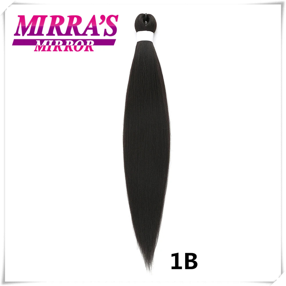 Braiding Hair Pre Stretched Soft Yaki Synthetic Crochet Hair Braid Extension Hot Water Setting Green Pink Orange Yellow Hair