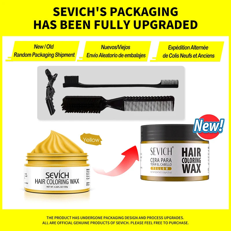 Temporary Hair Color Wax Kit for Men Women Kid Daily Party Cosplay DIY Washable Instant Hair Dye Cream Blue Purple Red Green