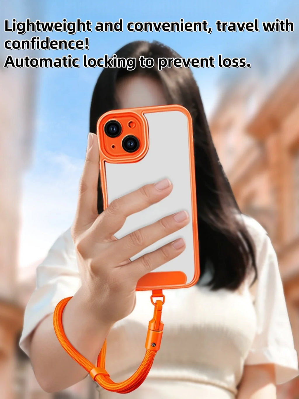 Universal Adjustable Mobile Phone Lanyard Short Wrist Strap with Self-locking Anti-drop Design Durable Polyester Phone Strap