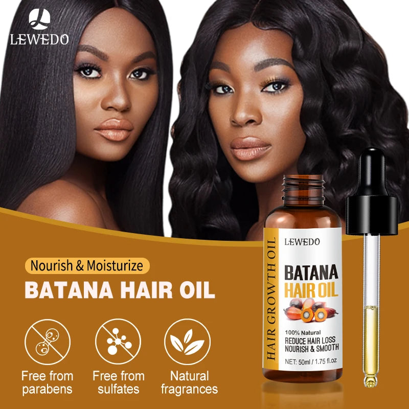 Lewedo Naturals Pure Batana Oil – 50ml Fast Hair Growth & Anti-Hair Loss Treatment for Men and Women