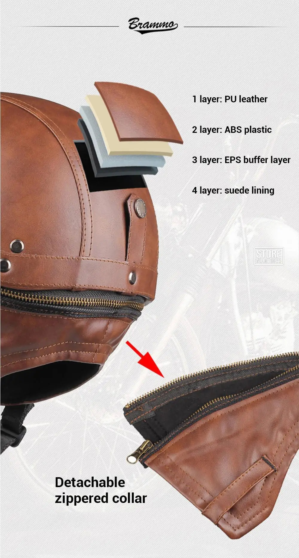 HEROBIKER Retro Half Motorcycle Helmet (DOT, HD Visor)