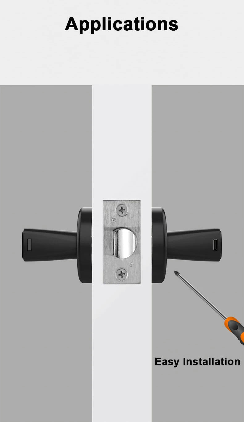 RAYKUBE M5 — Tuya Bluetooth Smart Fingerprint Door Lock (US Free Delivery)