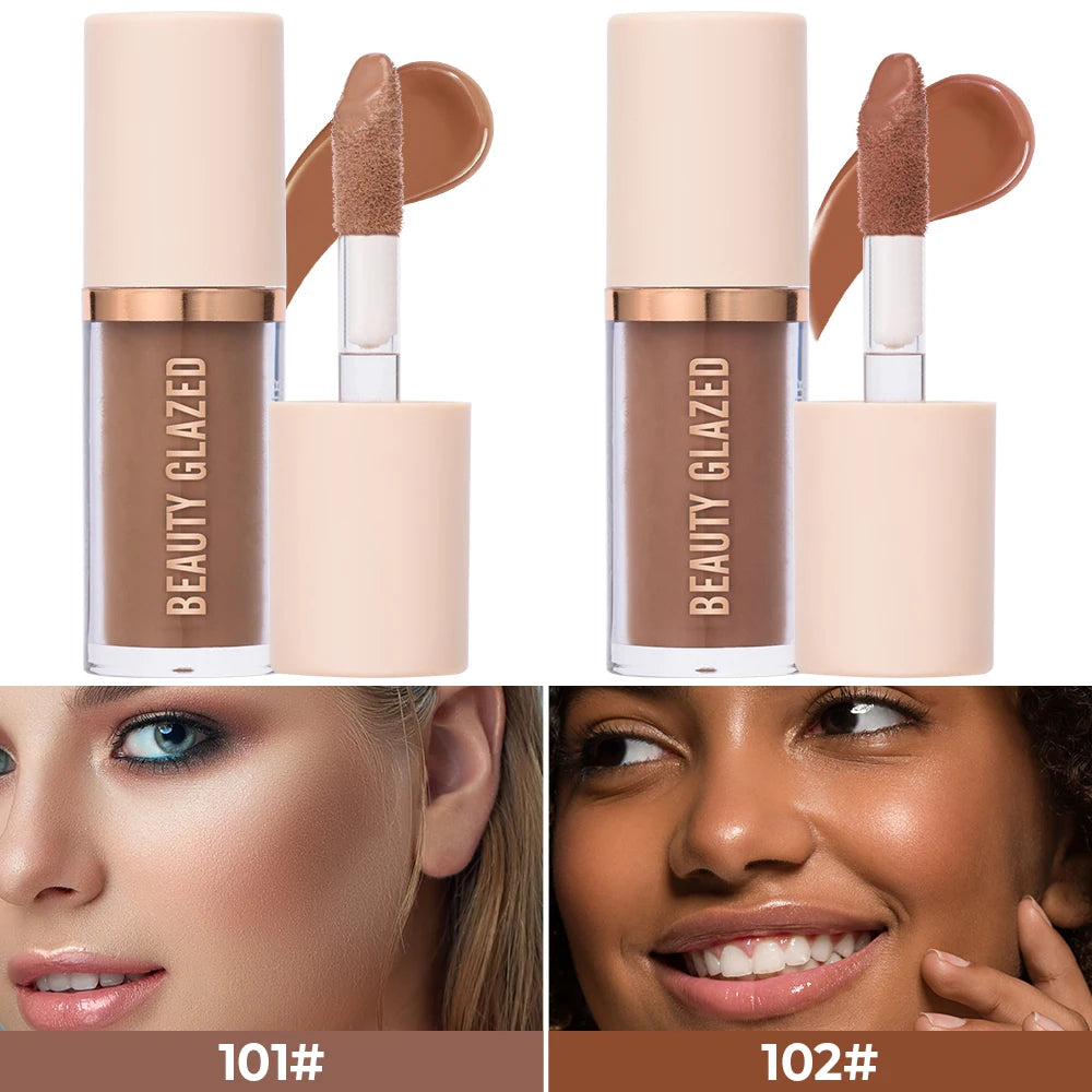2025 Beauty Glazed 2 Color Liquid Contouring To Enhance The Facial Contour,Waterproof ,Matte,V-face Shaping Contour  Face Makeup