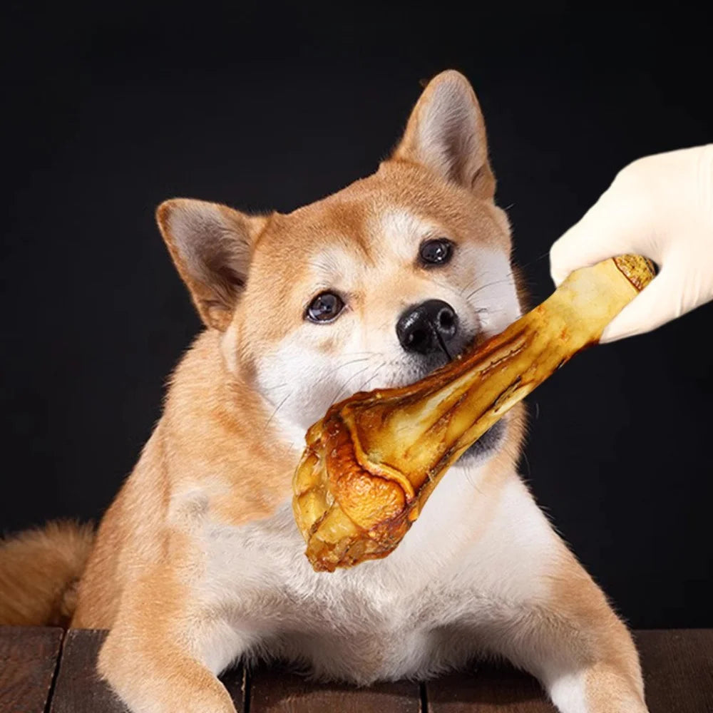 1/2 Pack-2/4 Count x 70-110g Beef Flatbone, Natural Ingredients, Natural Dog Treats, Healthy, Easily Digestible