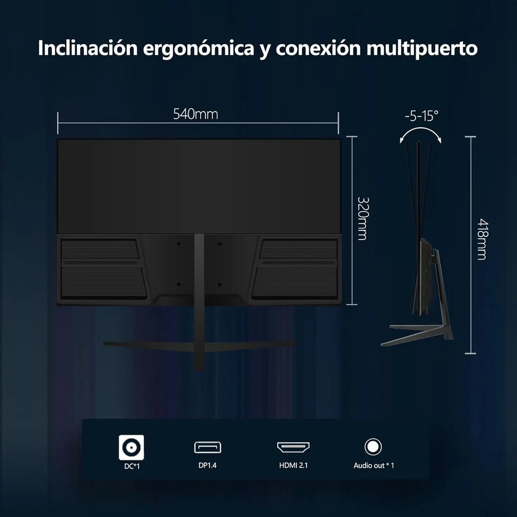 FYHXele 24" Fast IPS Gaming Monitor — FHD 1080p | 180Hz | 1ms | FreeSync / G-SYNC Compatible | HDR10
