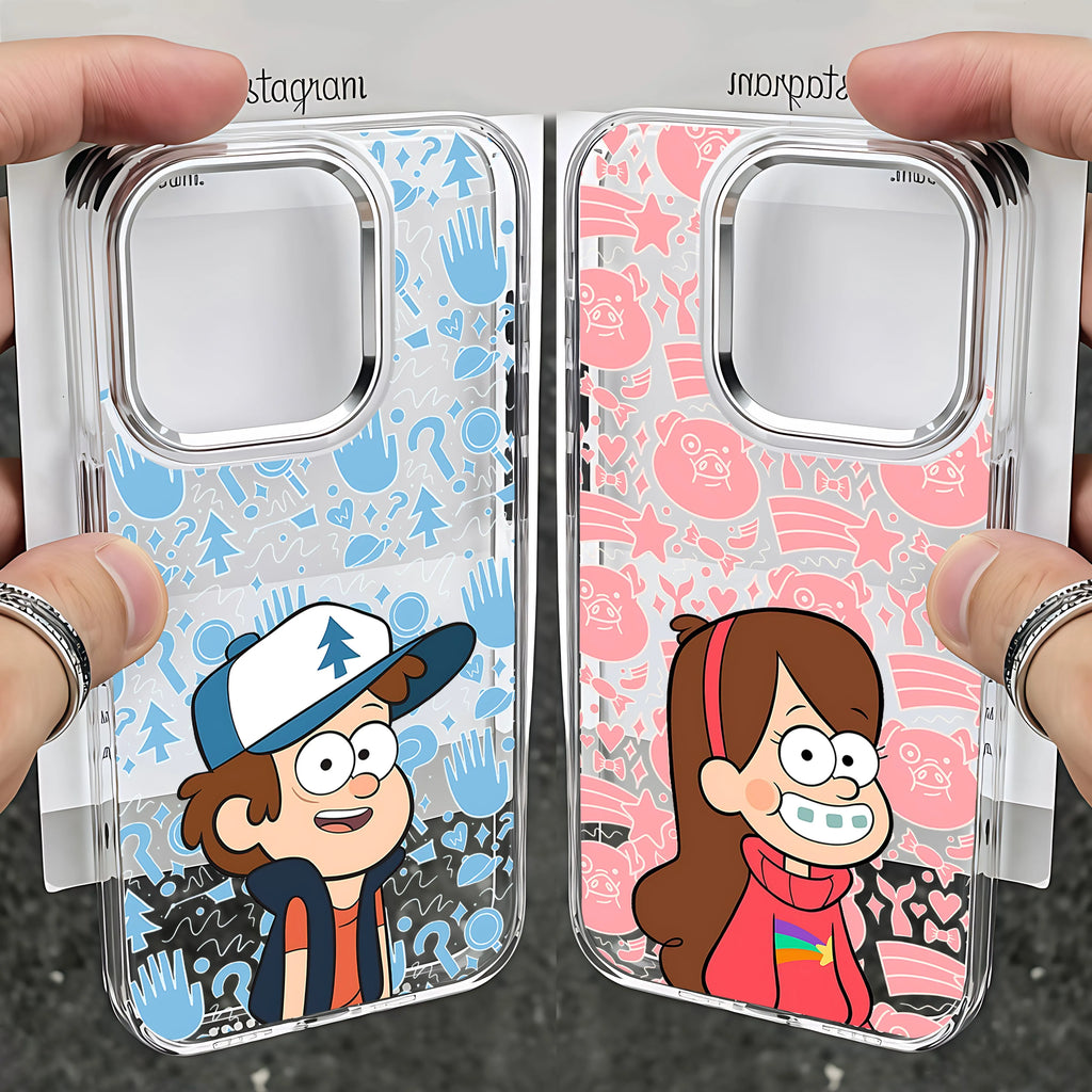 Cute Gravitys F-Falls Phone Case For iPhone 17 16e 16 15 14 13 12 11 mini Pro Max X XR XSMAX 8 7 Air Plus Transparent Soft Cover