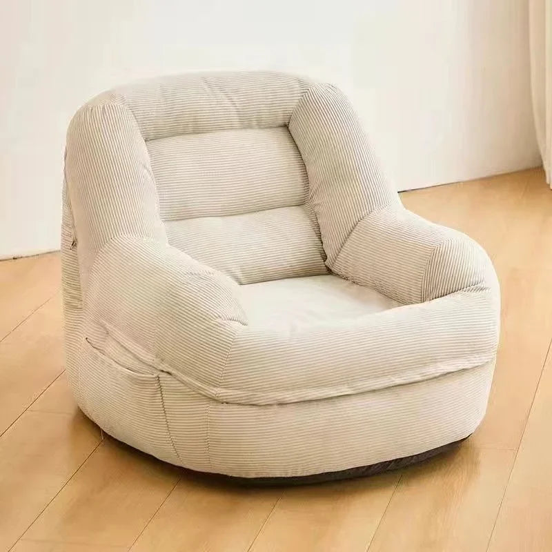 Portable Lazy Sofa Living Room Cheap Single Sofas Adult Tatami Chaise Lounge Relaxing 1-person Sofa Modern Tiny Home Furniture