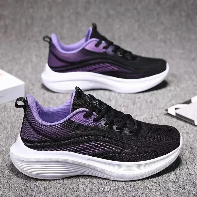 2025 Women’s Casual Mesh Running Shoes — Anti-Slip, Breathable, Elastic Slip-On | Summer Fashion & Couple Style