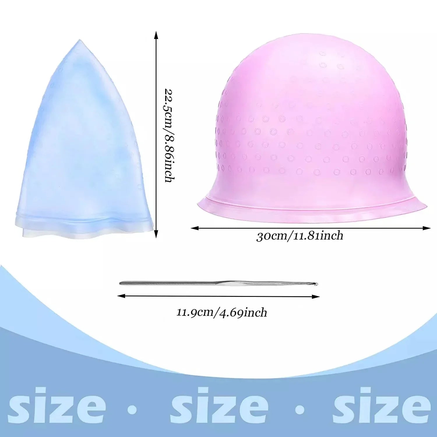 Silicone Cap for Scratches Hair Painting Hat for Scratches Silicone Meches Hair Coloring Hat for Highlighting Hood Hair Dye Cap
