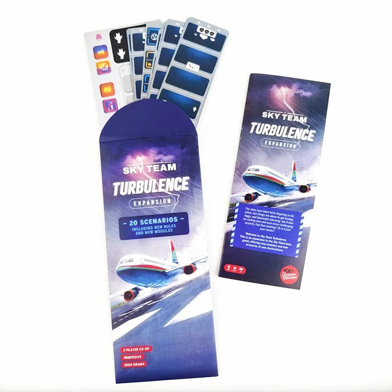 SKY TEAM And EXPANSION Board Game Turbulence 20 New Scenarios with Extra Rules and Modules for Enhanced Gameplay