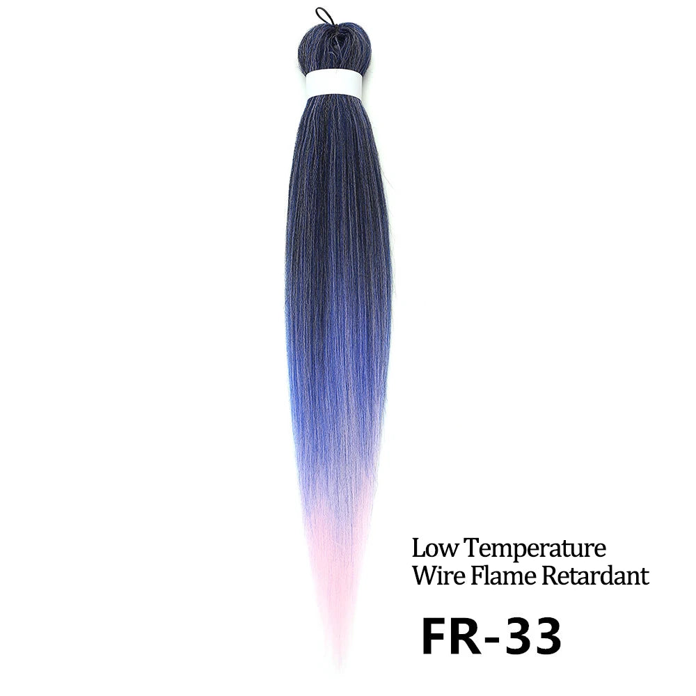 Chorliss Pre-Stretched Jumbo Braids — 24"/26" Synthetic Yaki Ombre (80–90 g, 105 Colors)
