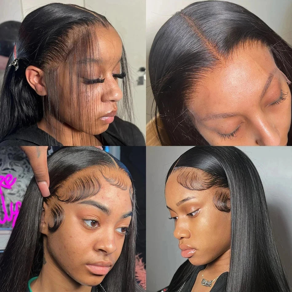 Rosabeauty 30 40 Inch Straight Human Hair Wigs Hd Lace Wig 13x6 Human Hair Bone Straight Lace Frontal Human Hair Wigs For Women