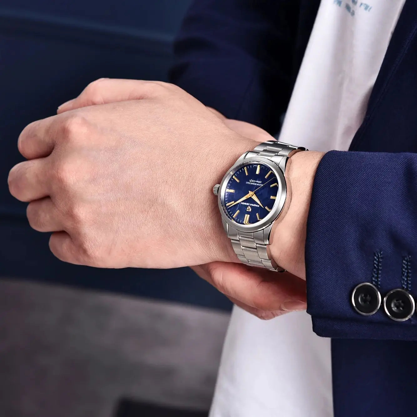 PAGANI DESIGN PD1734 40mm Men's Quartz Wristwatches TMI VH31 Luxury Sapphire Stainless Steel 100M Waterproof Reloj Hombre