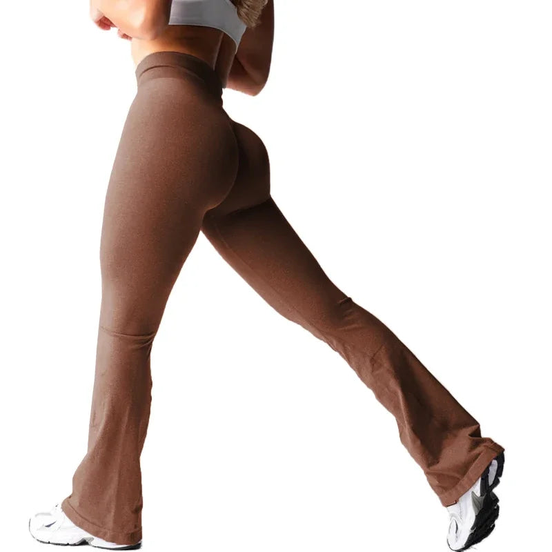 Effortless Flare Leggings — Seamless High-Waist Yoga Pants, Second-Skin Soft
