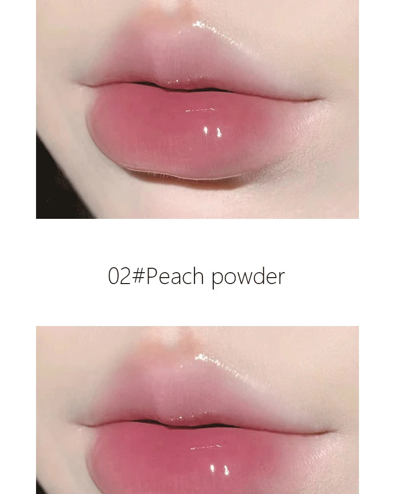 Pink Mirror Crystal Lip Gloss Makeup Water Glass Lip Glaze Plumping Waterproof Jelly Lip Tint Lipstick Moisturizing Beauty Lips