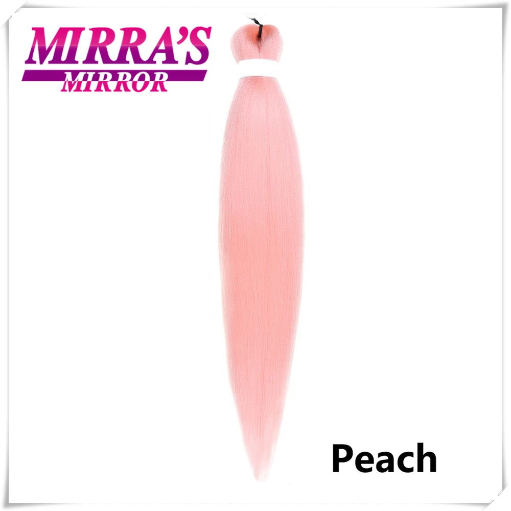 Purple Braiding Hair Extensions Pre Stretched Soft Yaki Synthetic Jumbo Braids DIY Ponytail Braid Pink Grey Orange Red Blue Hair