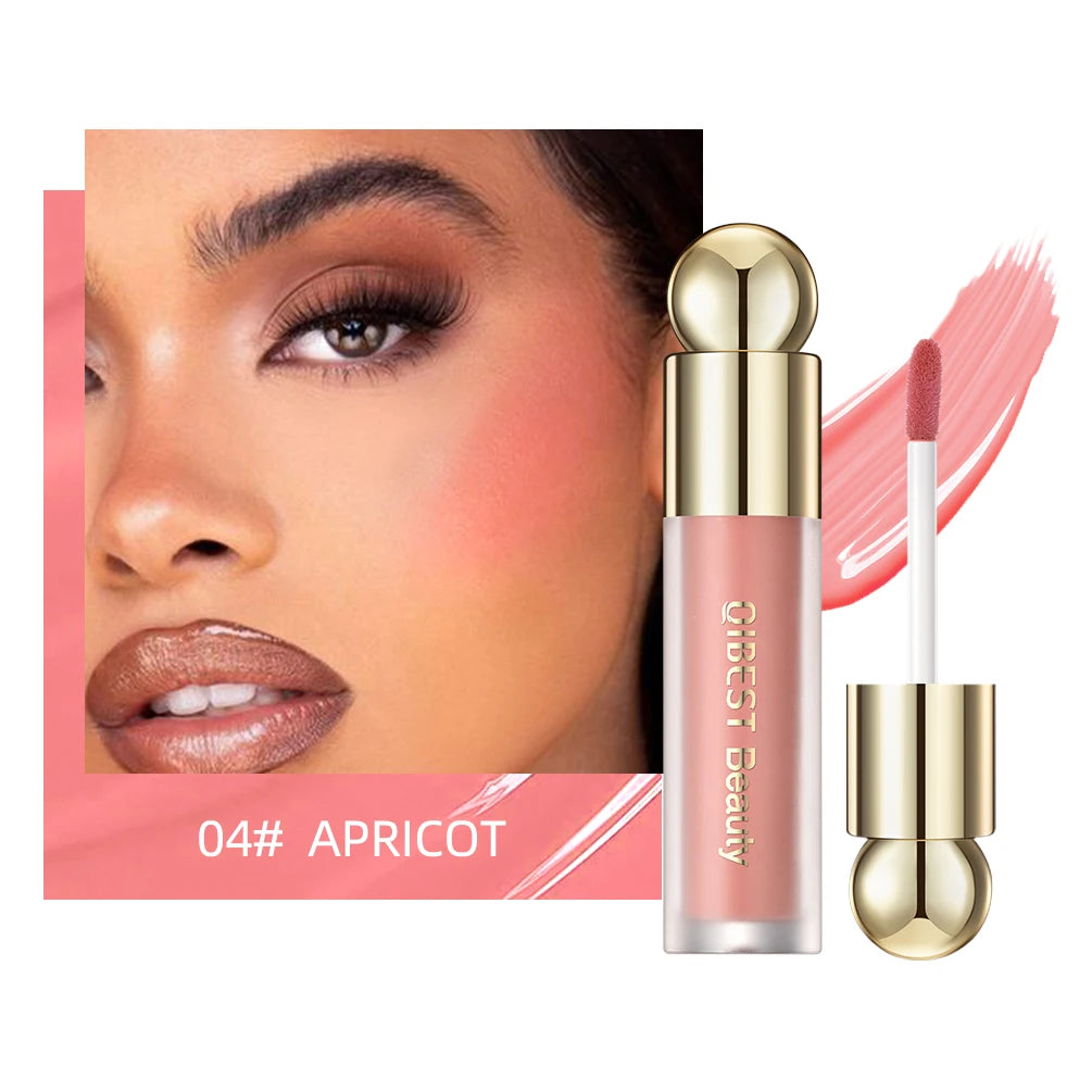 QIBEST Matte Blush Rouge Palette — Long-Lasting Natural Glow