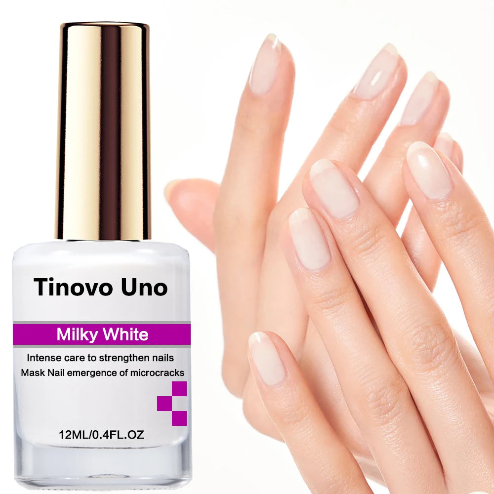 Tinovo Uno Nail Polish Metallic Rose Gold Nail Strengthener Fast Drying Mirror Normal Nails Lacquer Varnish for Manicure Nailart