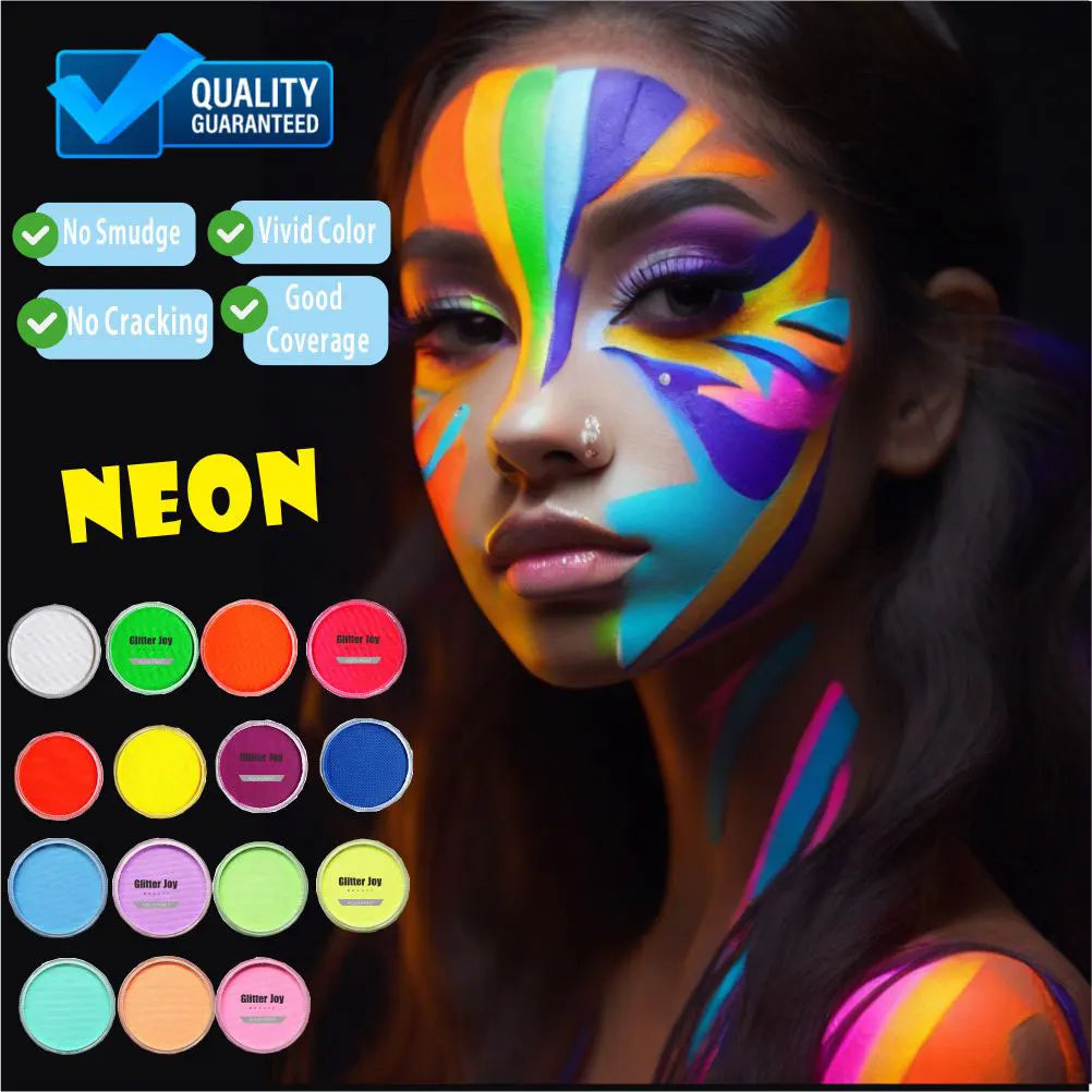 Aqua Blue 30g/pc Water Based Pure Aqua Blue Face Body Paint Pigment Makeup in Halloween Party Fancy Dress Beauty Makeup Tool