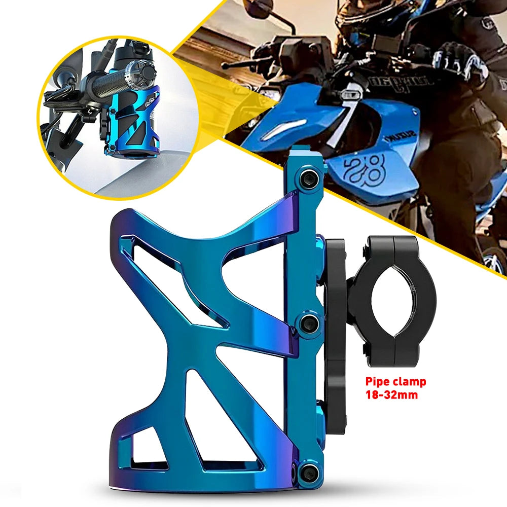 Universal Motorcycle Cup Holder | Adjustable Drink & Water Bottle Mount for Bikes and Scooters
