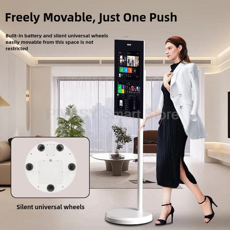 Popular 21.5 Inch Smart Display Touch Screen Android 12 Portable Smart Tv Indoor Conference Mobile Monitor for Gym Gaming Live