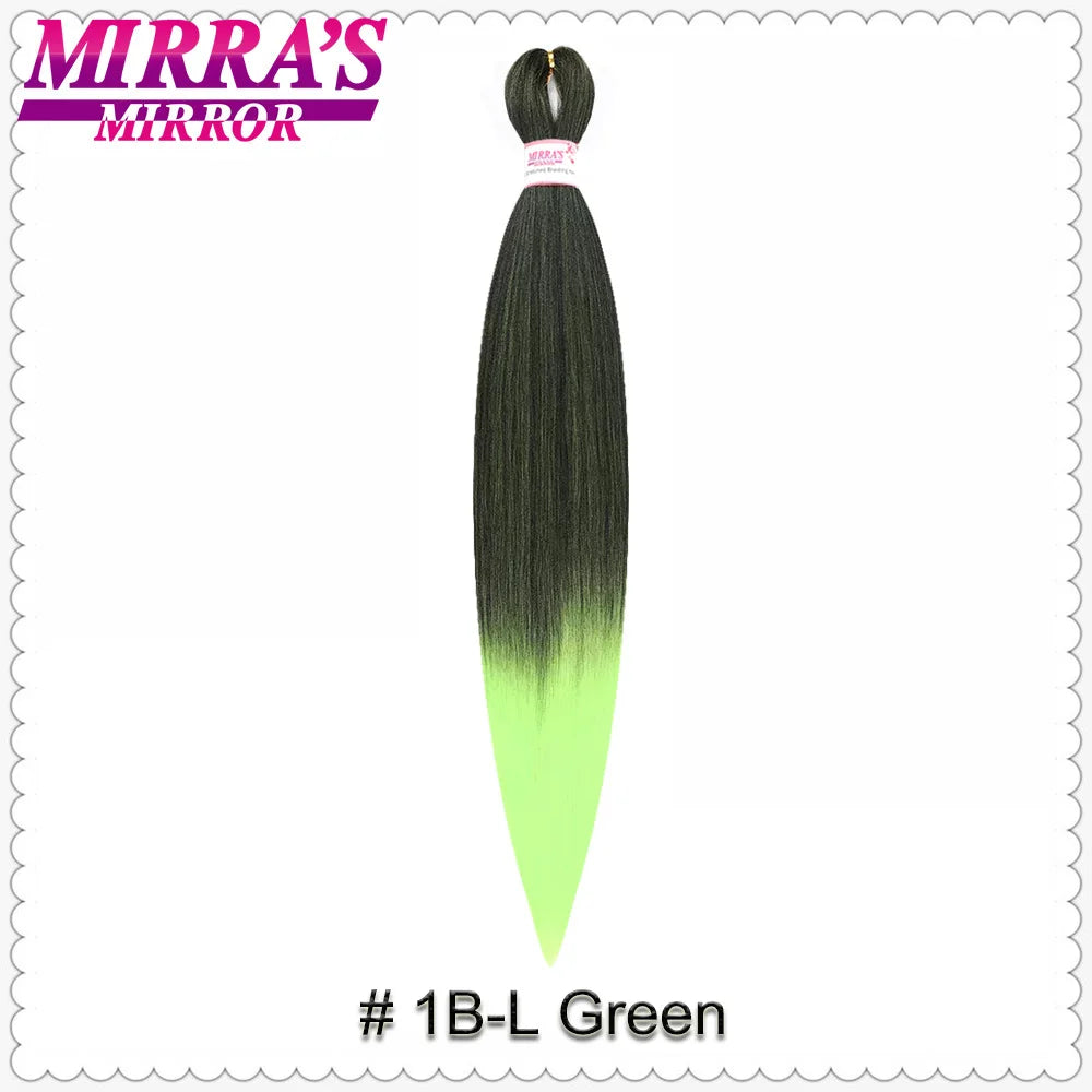 Corlorful Synthetic Jumbo Braids Hair Extensions 28 Inch Braiding Hair Pre Stretched Yellow Blue Green Red Pink Purple Braids