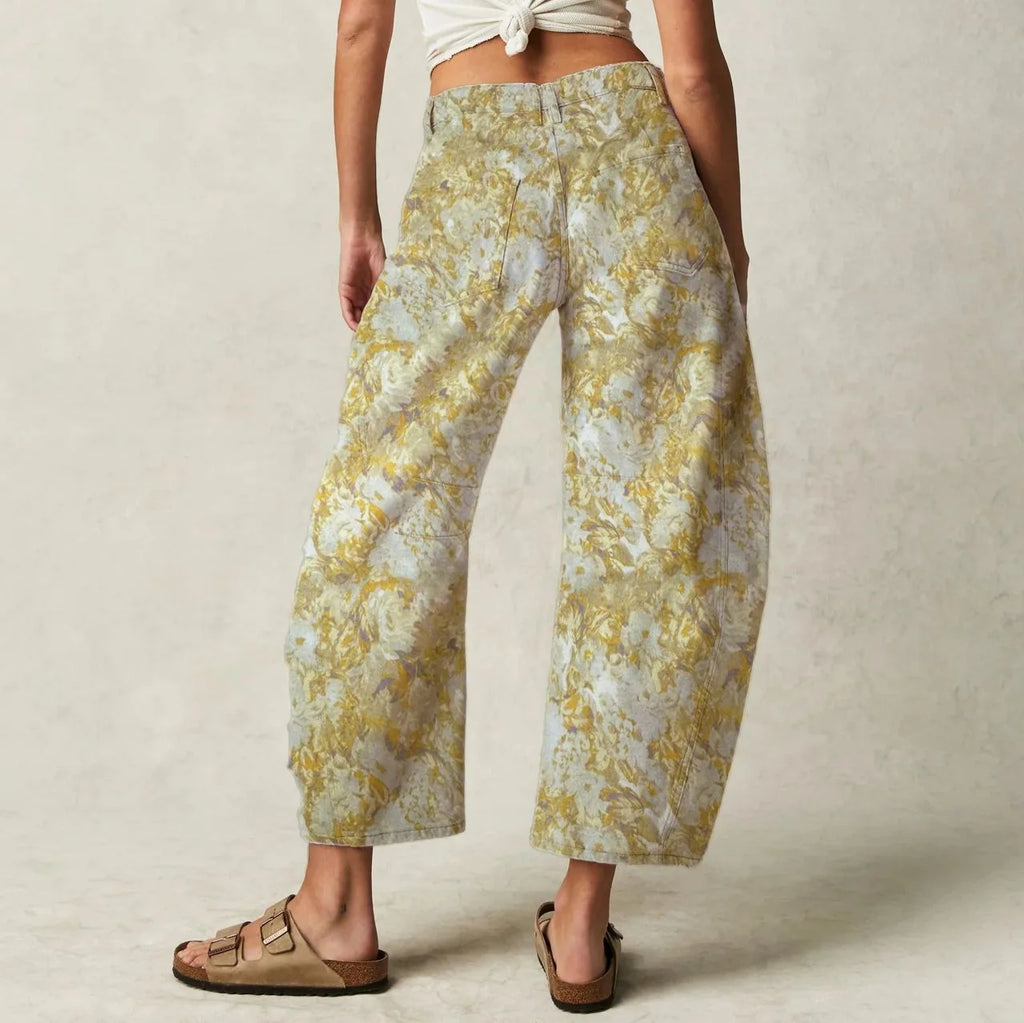 Loose Women's Jeans 2025 Spring Cross-Border Ebay Street Style Low Waist Tapered Denim Cotton Polyester Blend Nine-Piece Pants