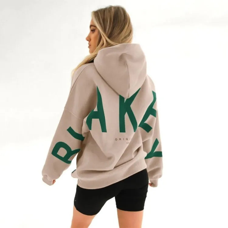 Women’s Printed Pullover Hoodie – Cozy Long Sleeve Sweatshirt