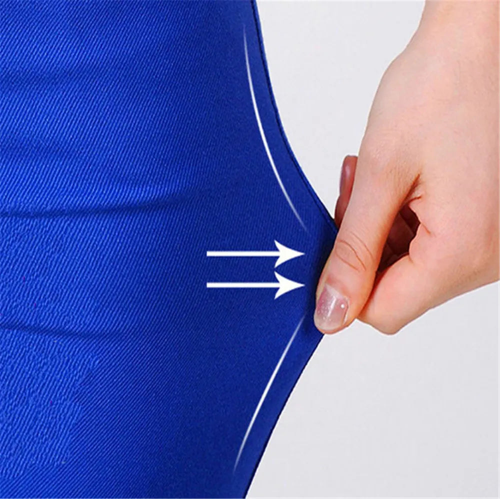 Women Color Pants Tapered Leg  Skinny Stretch Slim Jeans Skinny Trousers  Pockets  for Daily ouc073