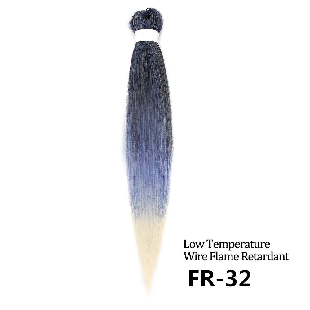 Chorliss Pre-Stretched Jumbo Braids — 24"/26" Synthetic Yaki Ombre (80–90 g, 105 Colors)