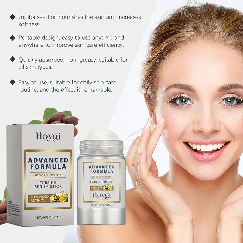 Retinol + Hyaluronic Acid Face Balm Stick – Anti-Wrinkle, Firming & Moisturizing Korean Skincare for Smooth, Plump, Youthful Skin