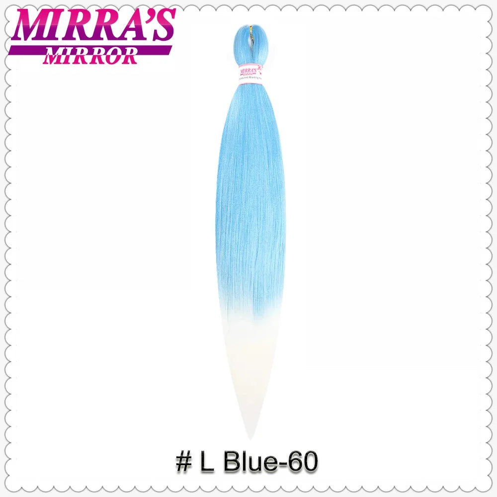 Corlorful Synthetic Jumbo Braids Hair Extensions 28 Inch Braiding Hair Pre Stretched Yellow Blue Green Red Pink Purple Braids