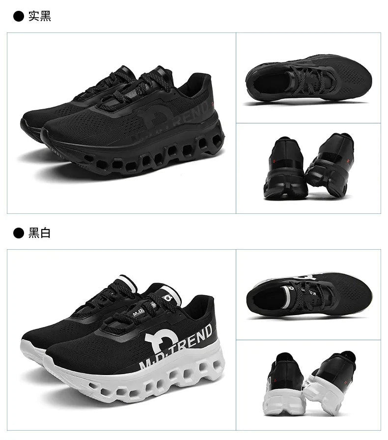 Men’s Breathable Air-Cushion Running Shoes – Lightweight Graffiti Sneakers