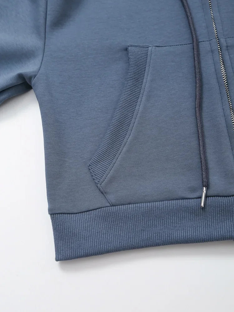 Women’s Embroidered Sweatshirt & Fleece-Lined Joggers Set – Cozy 2-Piece Sports Outfit (Fall New Arrival)