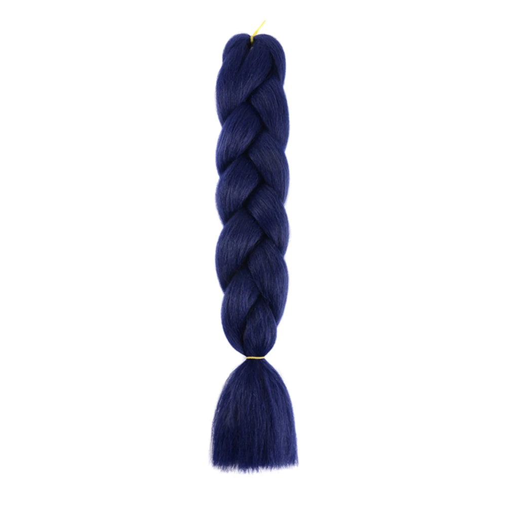 Jumbo Braids Extensions — 24" Synthetic Kanekalon Yaki Straight (Afro Ombre Piano Color)