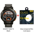 2025 Original KOSPET TANK T2 Smart Watches for Men Watches AMOLED AOD Smartwatch Bluetooth Call Electronic Men's Smart Watch