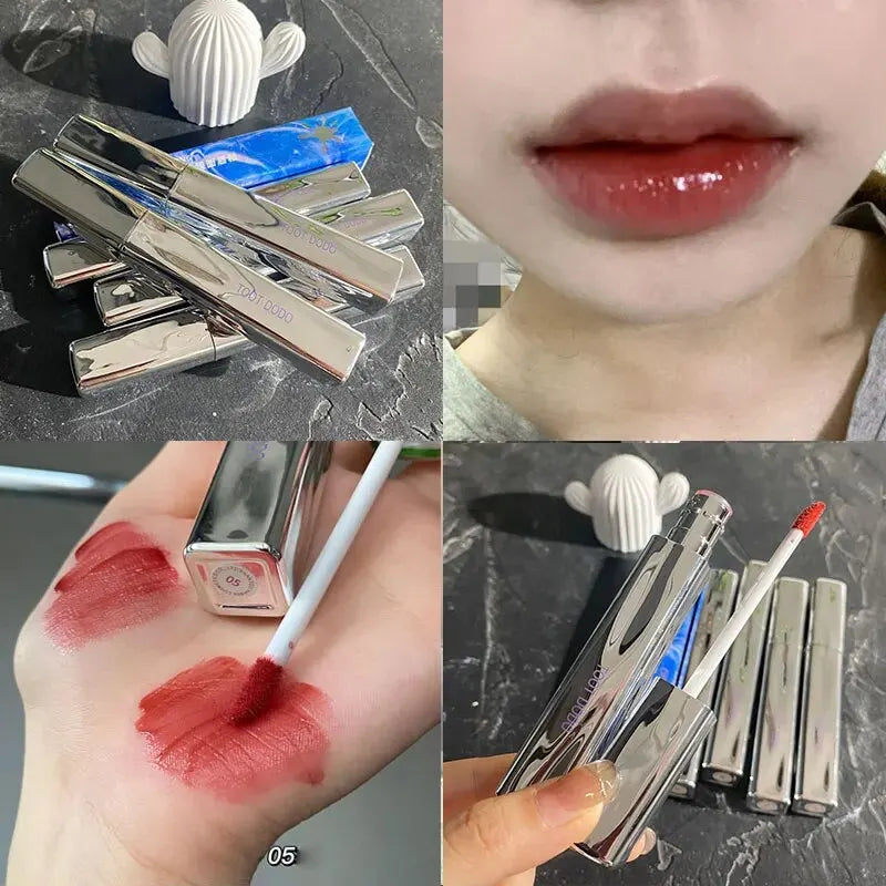 TOOT DODOT820 Floral Center Mirror Lip Gloss Is Bright and Non Oily, Moisturizing, and Color Displaying. The Lips Are Watery, Tr