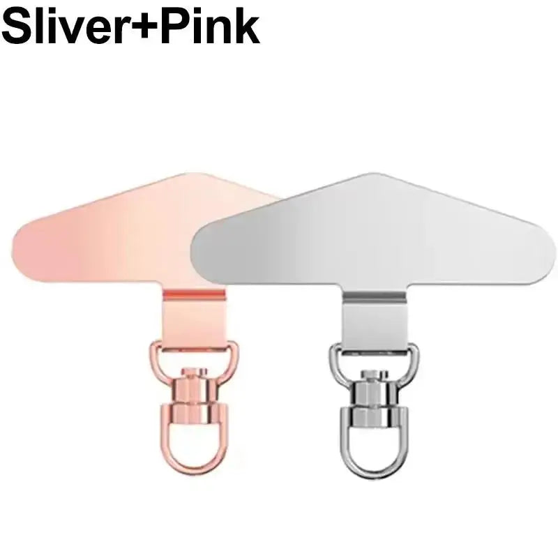 360° Rotation Metal Steel Phone Tether Tab Cell Phone Lanyard DY Patch Gasket Universal Cellphone Lanyard Safety Connecter Piece
