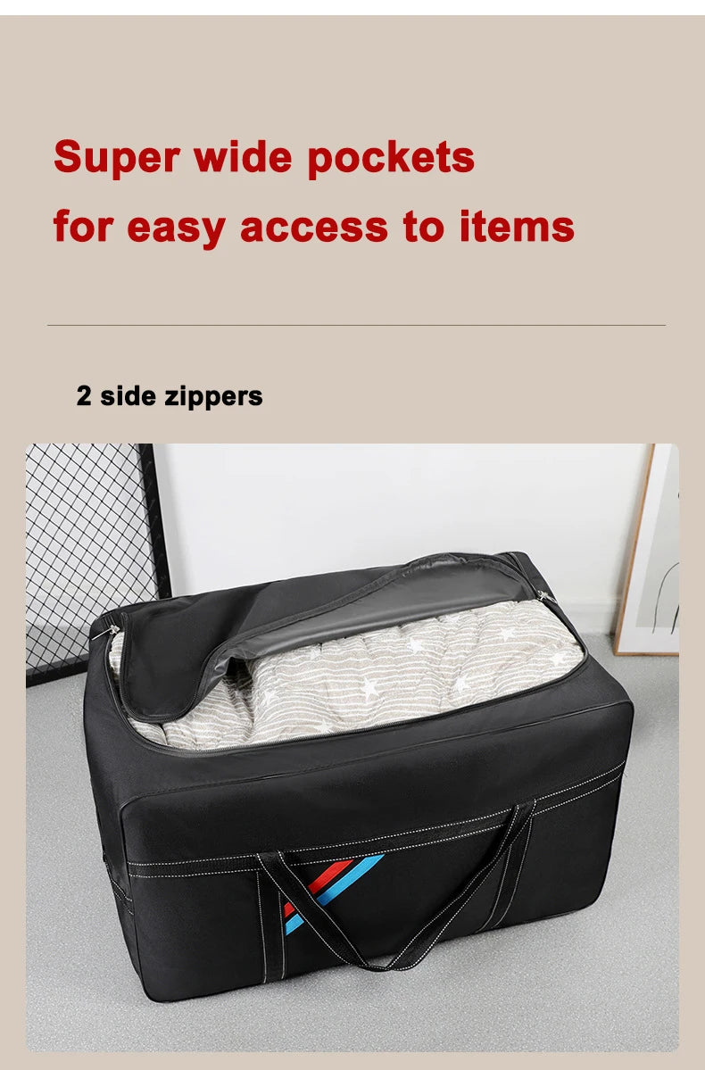 Large Capacity Trolley Bags with Wheels Foldable Luggage Wheeled Bag Travel Suitcase Waterproof Handbag Weekend Rolling Luggage