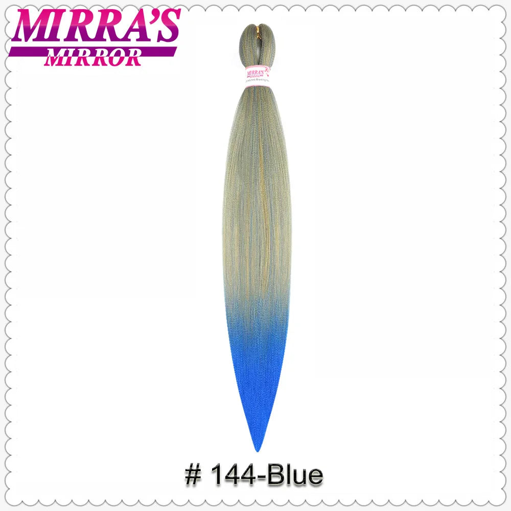 Corlorful Synthetic Jumbo Braids Hair Extensions 28 Inch Braiding Hair Pre Stretched Yellow Blue Green Red Pink Purple Braids