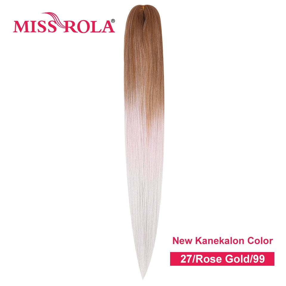Miss Rola Synthetic 22 Inch 60G Kanekalon Hair Tinsel Wire Jumbo Braid Yaki Straight Hair Extension Twist Braid Bulk Wholesale