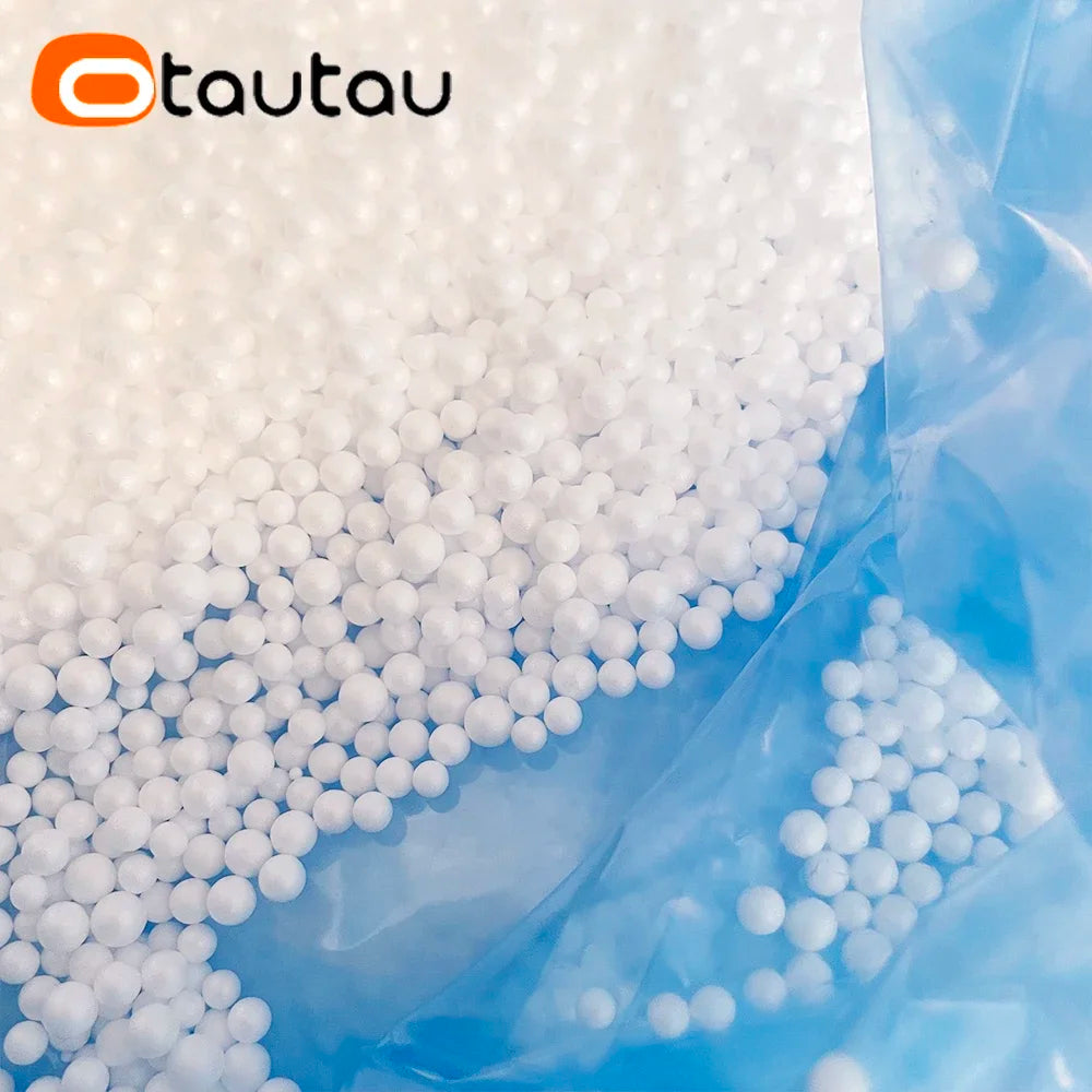 OTAUTAU 22L 3-5mm EPS Ball Pouf Refill Filler Foam Polystyrene Bean Bag Sofa Chair Pillow Doll Filling Artificial Snow TL001