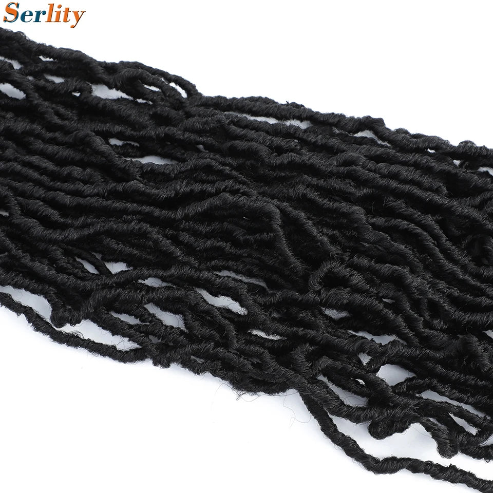 Serlity Faux Locs Extensions — 36"/24"/18" Soft Goddess Dreadlocks Crochet Hair