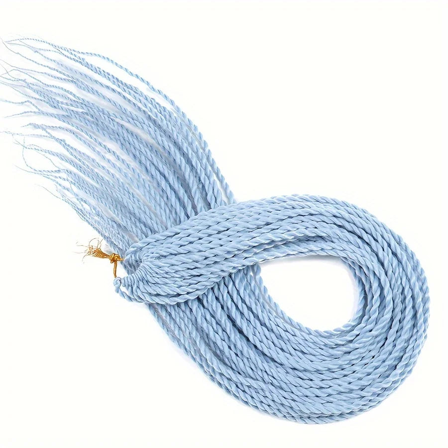 Senegalese Twist Hair Crochet Braided 24inch Synthetic Dreadlocks Crochet Hair Braids 30 Roots/Pack Senegalese Twist Box Braids